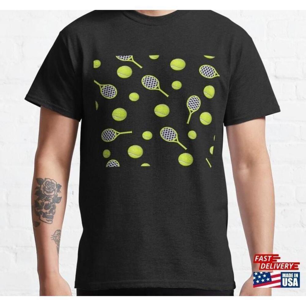 Tennis Ball Sport Minimal Athletic Graphic Casual T-Shirt